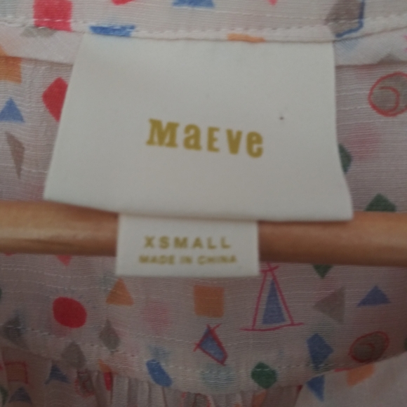 Anthropologie Maeve Peplum blouse Size XS - Picture 9 of 9